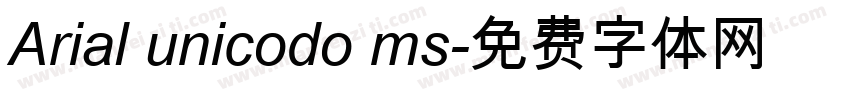 Arial unicodo ms字体转换